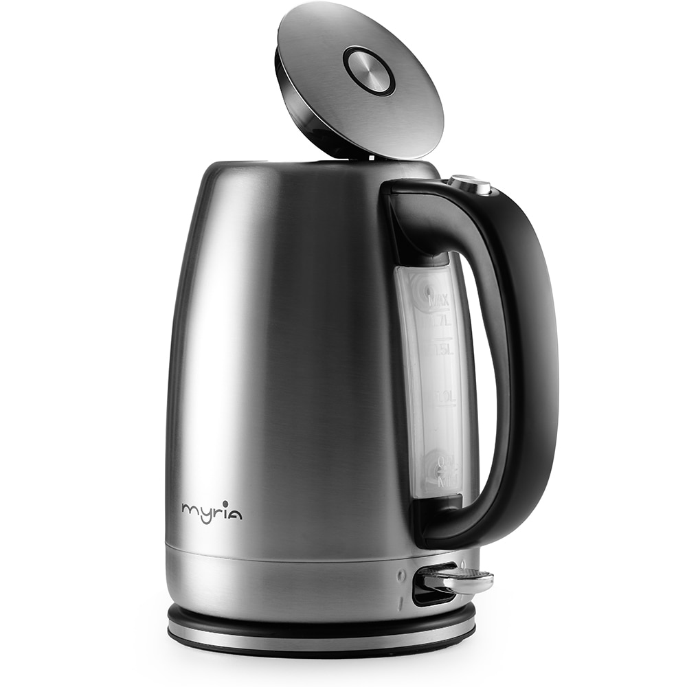 Fierbator apa MYRIA MY4431, 1.7l, 2200W, argintiu-negru 