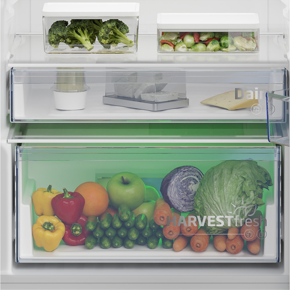 Frigider cu doua usi BEKO B3RDNE504HXB, No Frost, 477 l, H 186.5 cm, Clasa E, argintiu