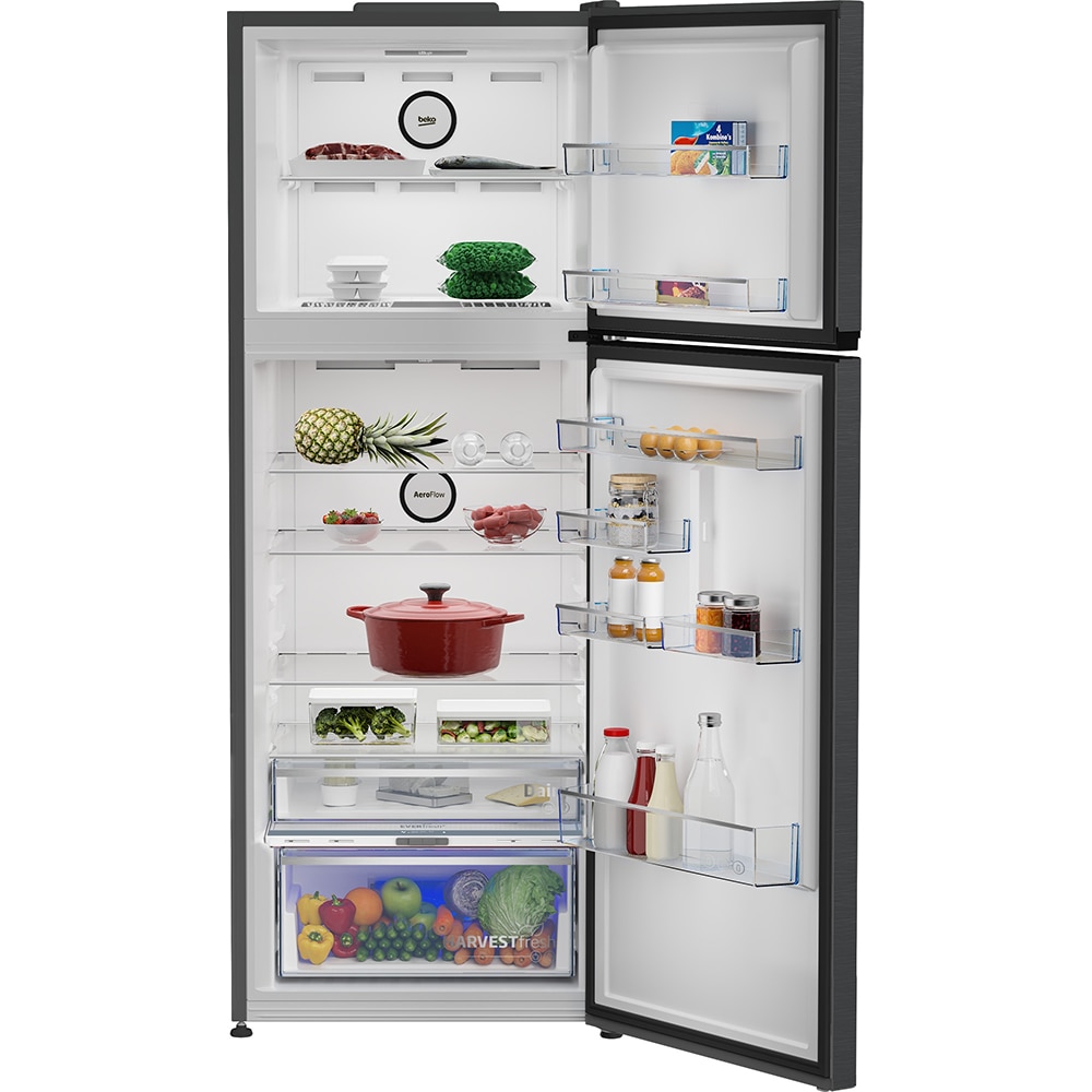 Frigider cu doua usi BEKO B5RDNE504LXBR, No Frost, 477 l, H 186.5 cm, Clasa E, dark inox