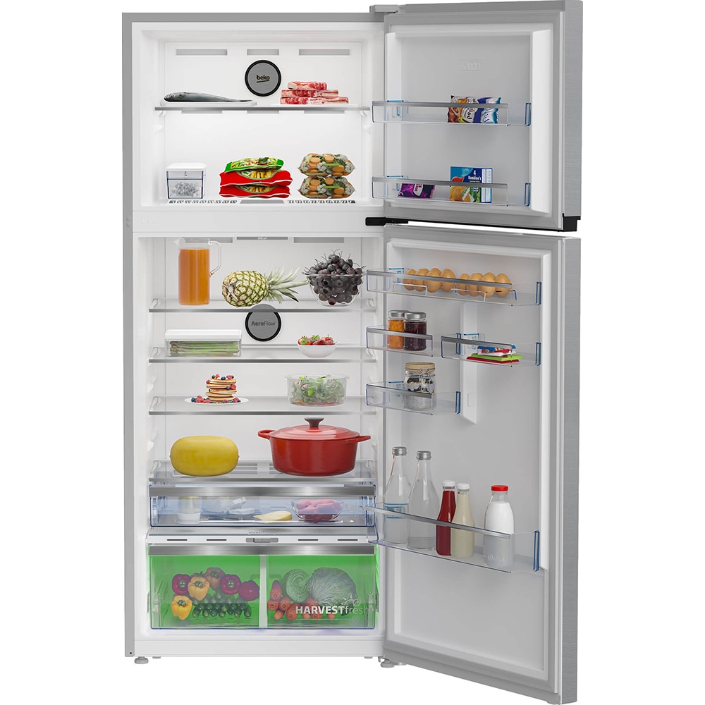 Frigider cu doua usi BEKO B5RDNE594ZXB, No Frost, 557 l, H 186 cm, Clasa E, inox