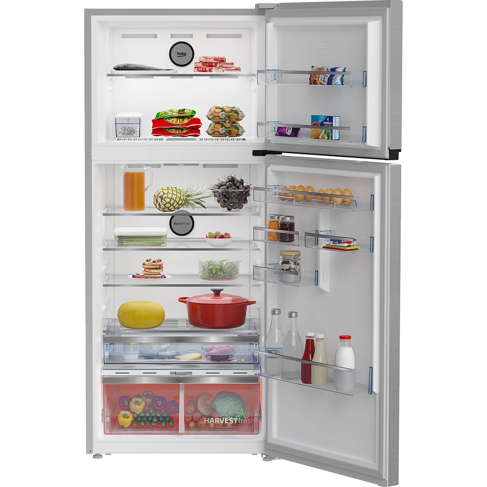 Frigider cu doua usi BEKO B5RDNE594ZXB, No Frost, 557 l, H 186 cm, Clasa E, inox