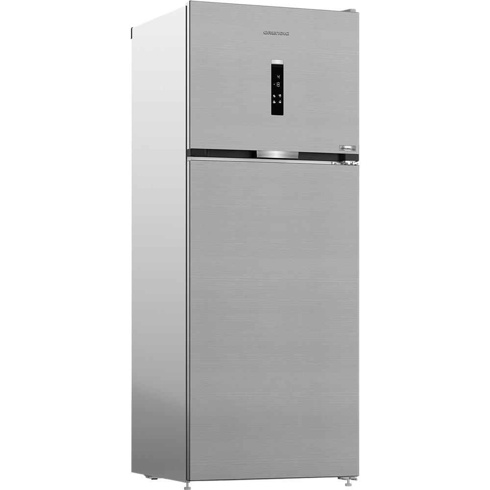 Frigider cu doua usi GRUNDIG GDPN67823LX, No Frost, 477 l, 186.5 cm, Clasa E, argintiu