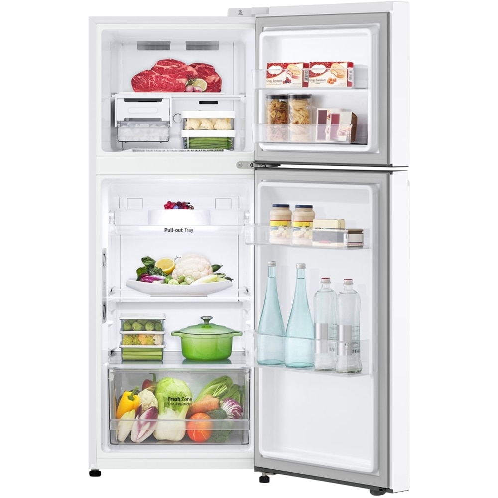 Frigider cu doua usi LG GTBV22SWGKD, Total No Frost, 217 l, H 145 cm, Clasa E, alb