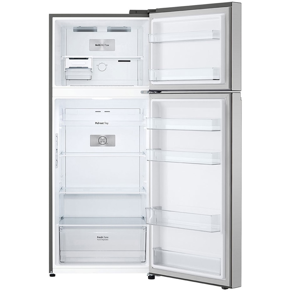Frigider cu doua usi LG GTBV36PZGKD, No Frost, 395 l, H 176 cm, Clasa E, argintiu
