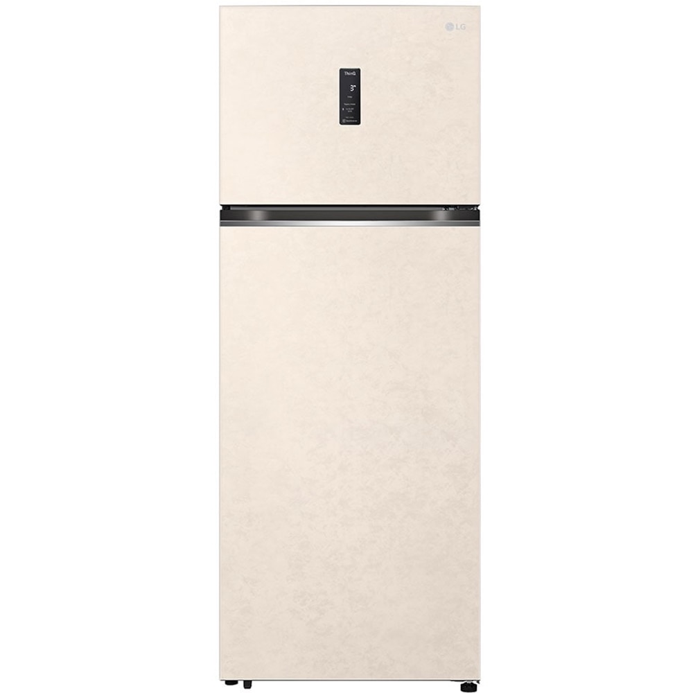 Frigider cu doua usi LG GTBV44SEBKD, No Frost, 461 l, H 185 cm, Clasa E, Wi-Fi, bej