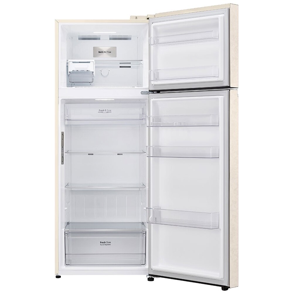 Frigider cu doua usi LG GTBV44SEBKD, No Frost, 461 l, H 185 cm, Clasa E, Wi-Fi, bej