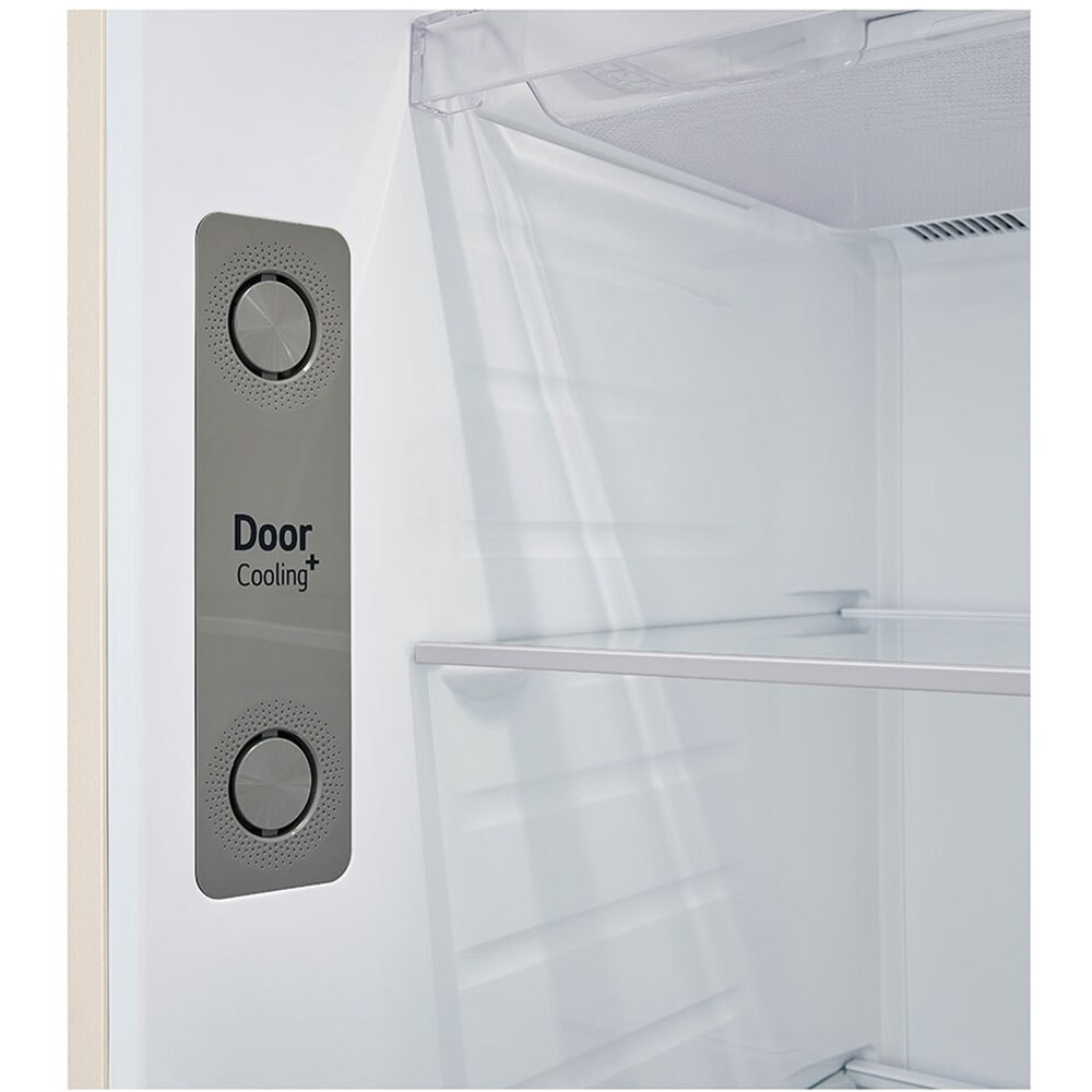 Frigider cu doua usi LG GTBV44SEBKD, No Frost, 461 l, H 185 cm, Clasa E, Wi-Fi, bej