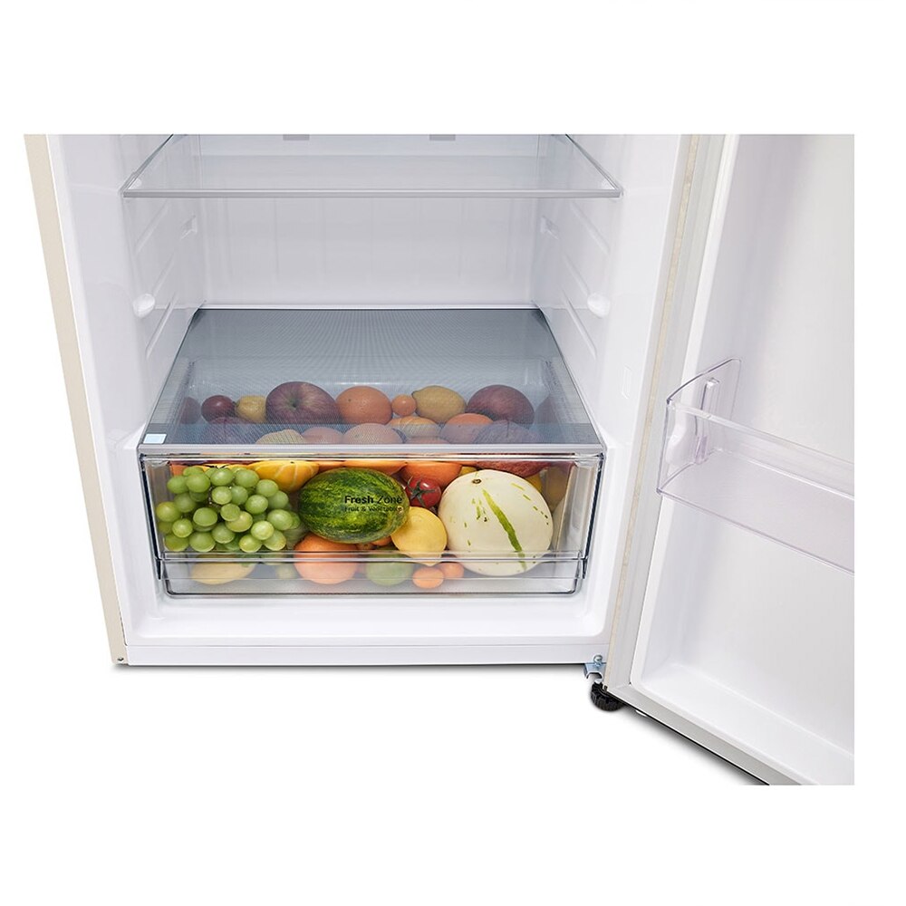 Frigider cu doua usi LG GTBV44SEBKD, No Frost, 461 l, H 185 cm, Clasa E, Wi-Fi, bej