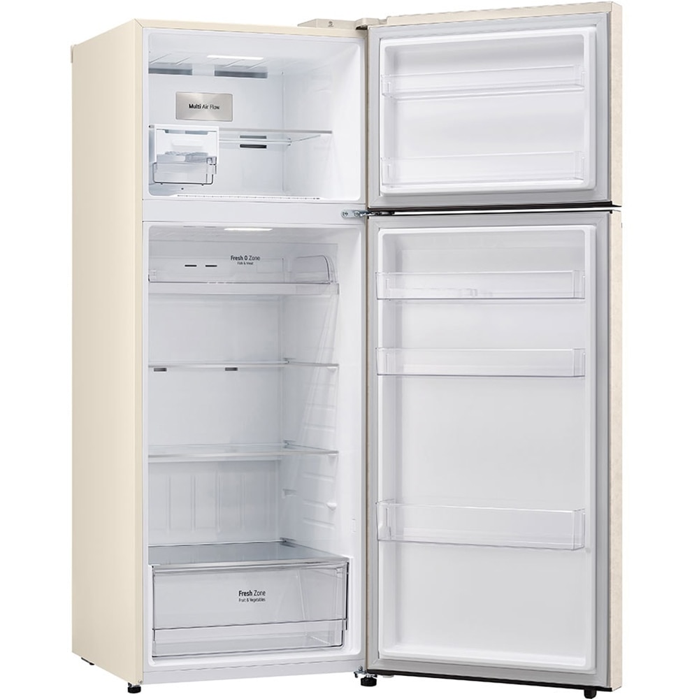 Frigider cu doua usi LG GTBV44SEBKD, No Frost, 461 l, H 185 cm, Clasa E, Wi-Fi, bej