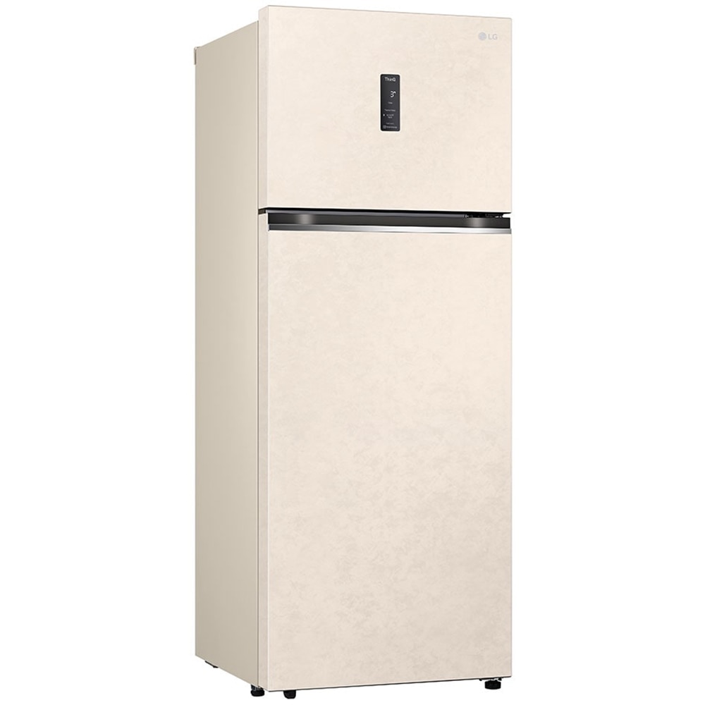 Frigider cu doua usi LG GTBV44SEBKD, No Frost, 461 l, H 185 cm, Clasa E, Wi-Fi, bej