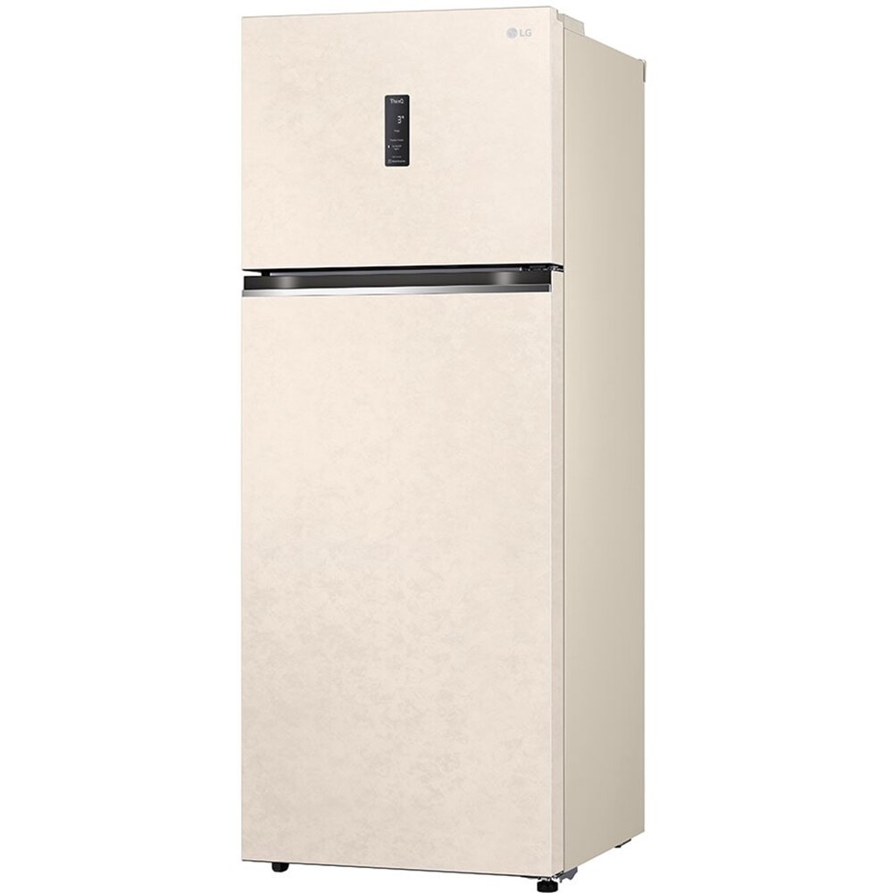 Frigider cu doua usi LG GTBV44SEBKD, No Frost, 461 l, H 185 cm, Clasa E, Wi-Fi, bej