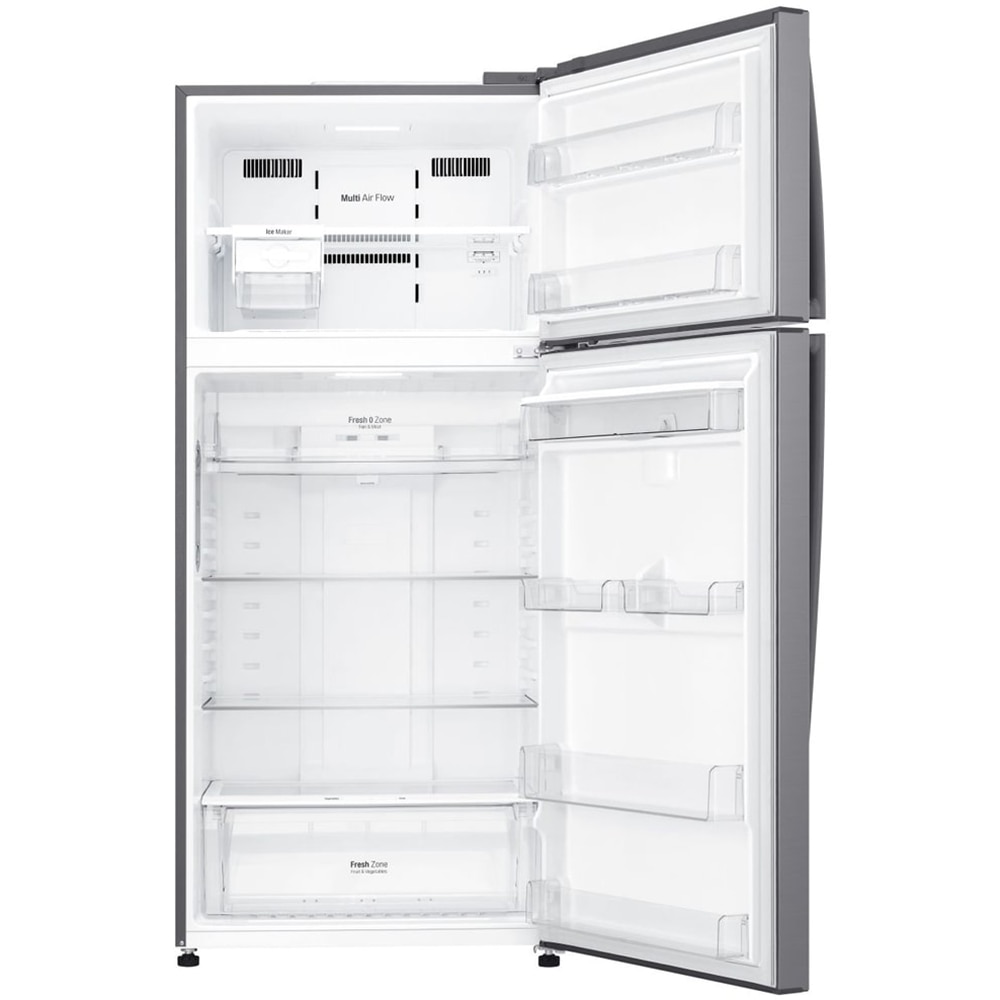 Frigider cu doua usi LG GTF744PZPED, No Frost, 509 l, H 180 cm, Clasa E, argintiu