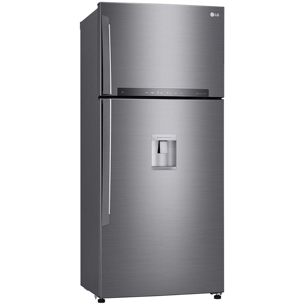 Frigider cu doua usi LG GTF744PZPED, No Frost, 509 l, H 180 cm, Clasa E, argintiu