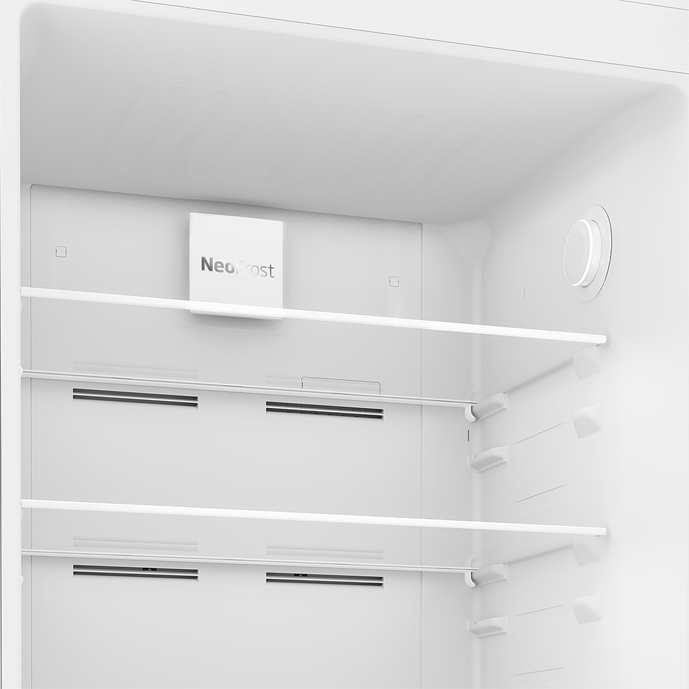 Frigider cu doua usi BEKO RDNE455K40XBN, No Frost, 406 l, H 185 cm, Clasa E, argintiu