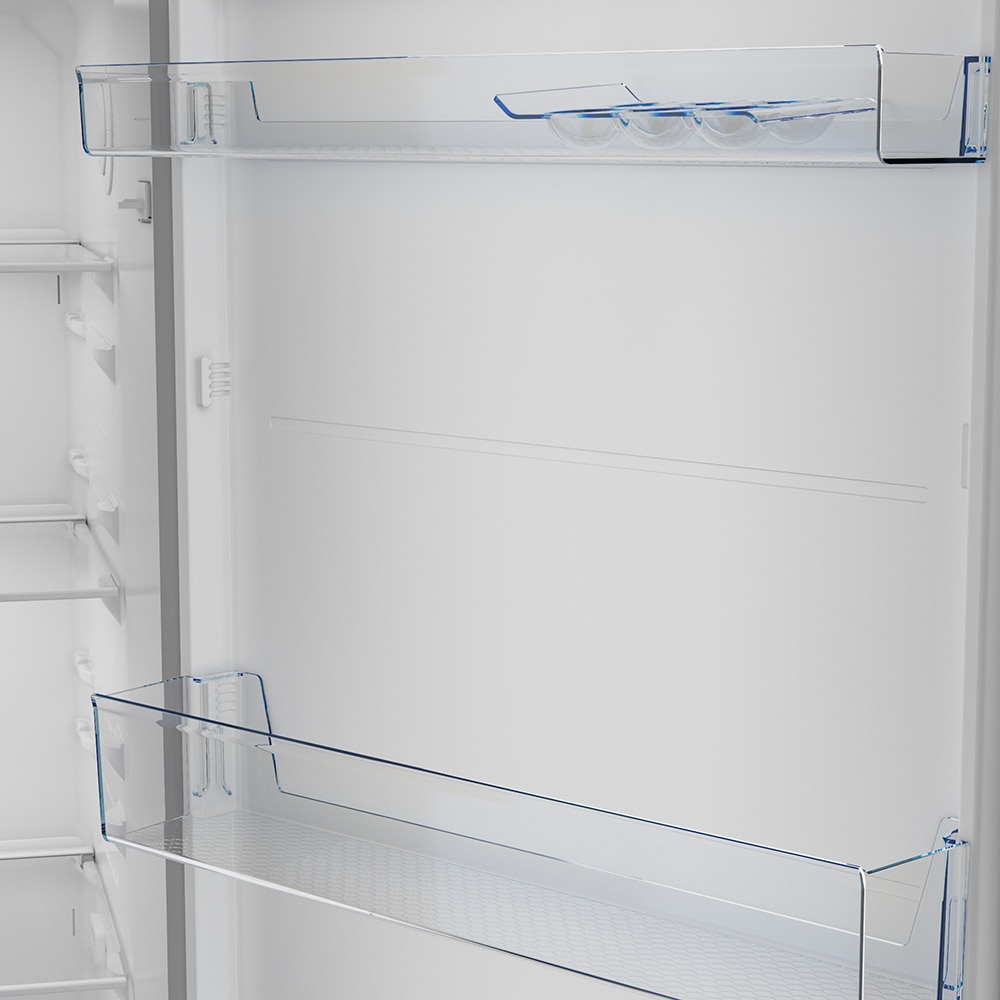 Frigider cu doua usi BEKO RDNE455K40XBN, No Frost, 406 l, H 185 cm, Clasa E, argintiu