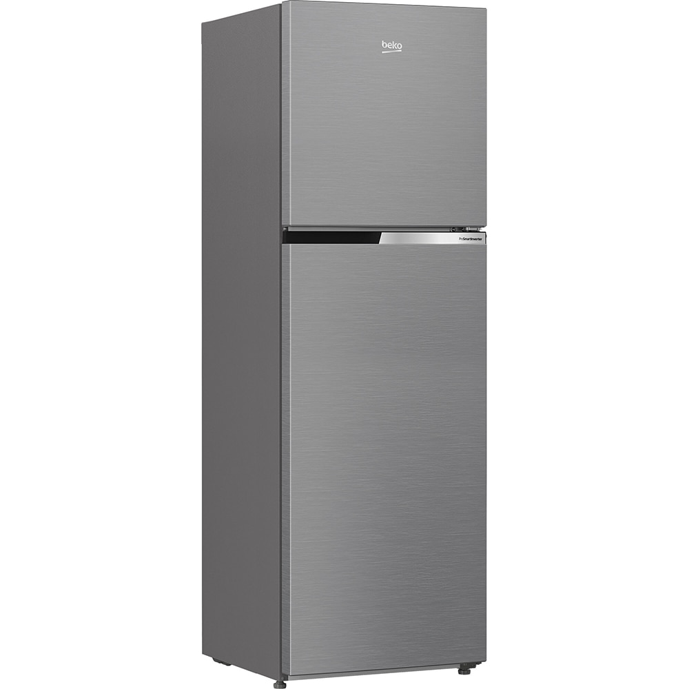 Frigider cu doua usi BEKO RDNT271I40XBN, No Frost, 250 l, H 165 cm, Clasa E, argintiu