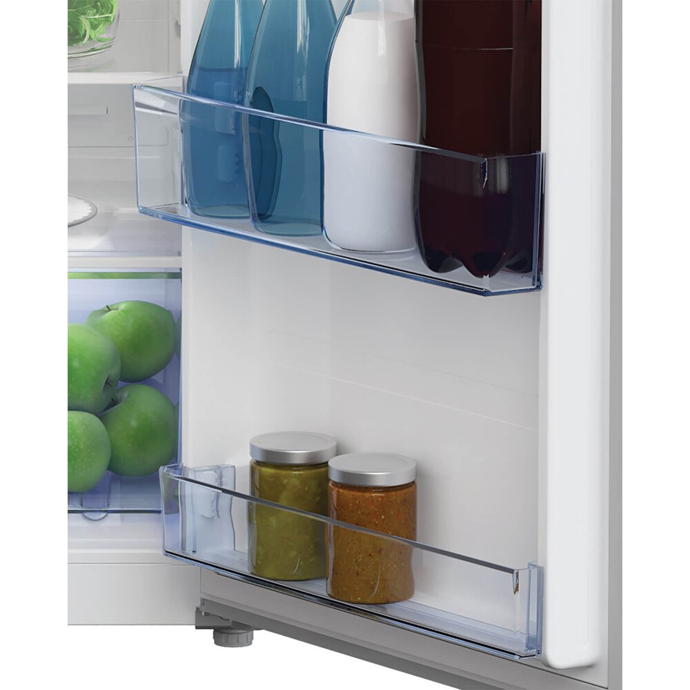 Frigider cu doua usi BEKO RDNT271I40XBN, No Frost, 250 l, H 165 cm, Clasa E, argintiu