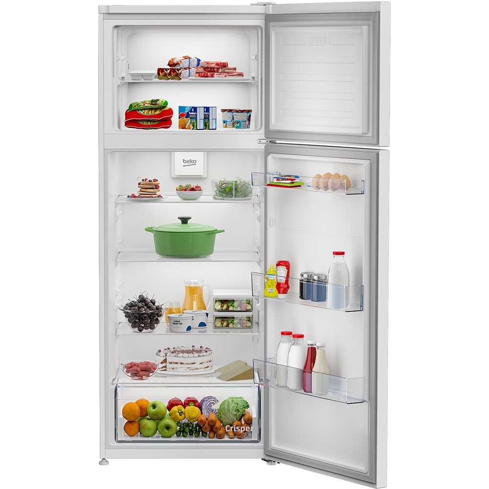 Frigider cu doua usi BEKO RDSE465K40WN, 437 l, H 185 cm, Clasa E, alb