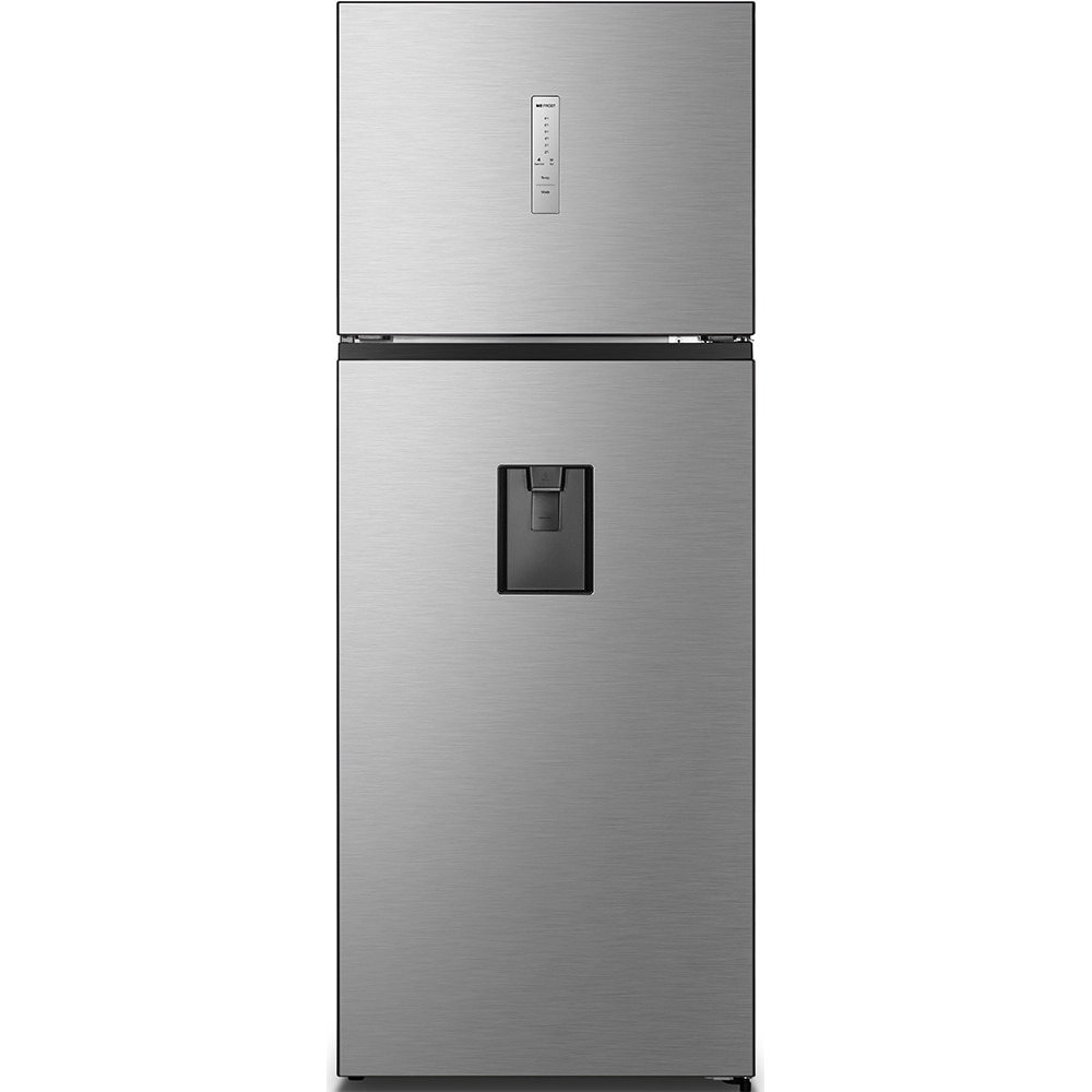 Frigider cu doua usi HISENSE RT600N4WC2, Total No Frost, 467 l, H 185 cm, Clasa E, Dozator apa, argintiu