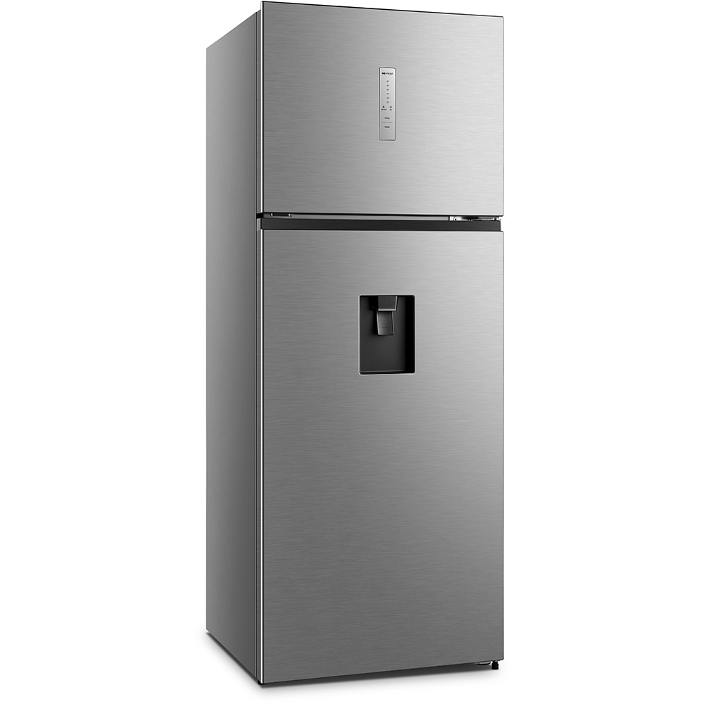 Frigider cu doua usi HISENSE RT600N4WC2, Total No Frost, 467 l, H 185 cm, Clasa E, Dozator apa, argintiu