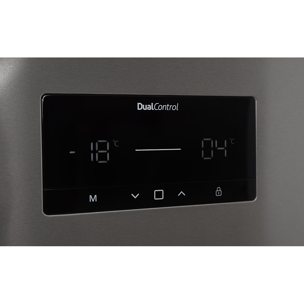 Frigider cu doua usi SHARP SJ-NTA35CHDIE-EU, Advanced No Frost, 587 l, H 186 cm, Clasa E, Dozator apa, inox