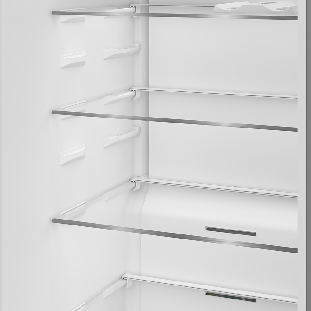 Frigider cu o usa BEKO B5RLNE365HDXB, No Frost, 365 l, H 186.5 cm, Clasa D, Dozator apa, inox