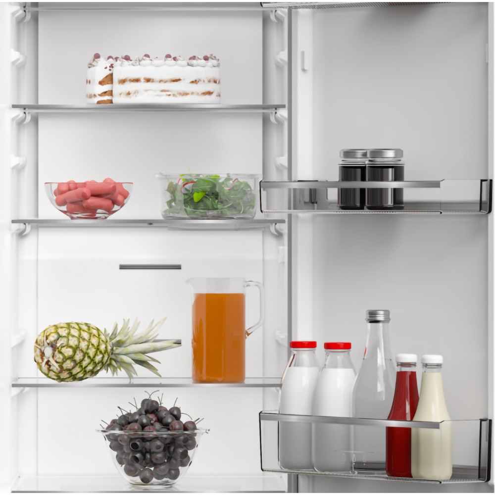 Frigider cu o usa GRUNDIG GLPN66820X, No Frost, 365 l, H 186 cm, Clasa E, inox