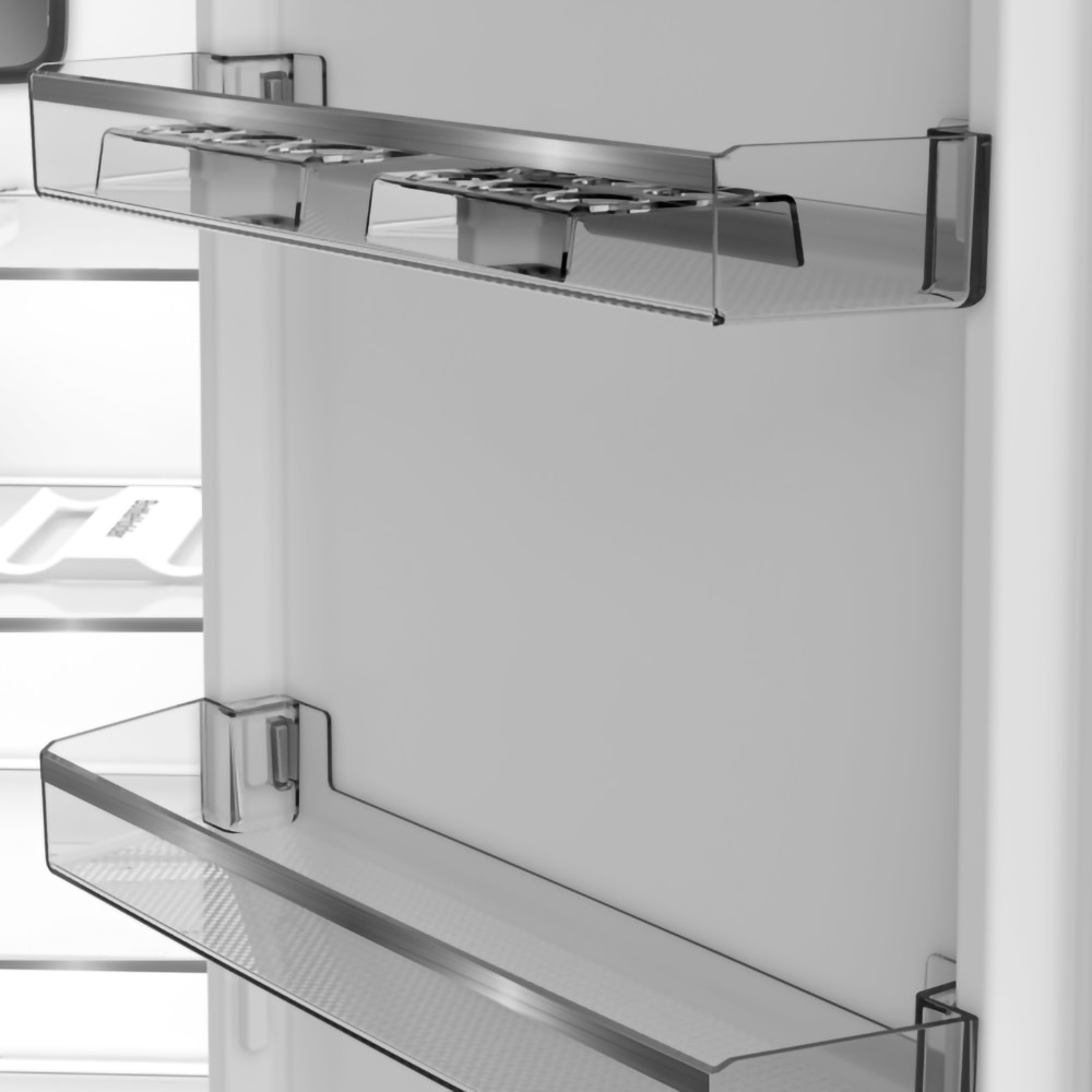 Frigider cu o usa GRUNDIG GLPN66820X, No Frost, 365 l, H 186 cm, Clasa E, inox