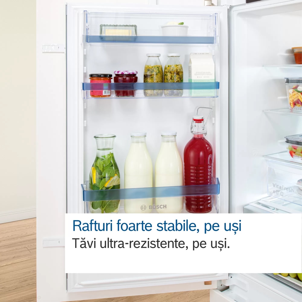 Frigider incorporabil cu o usa BOSCH KIR81ADD0, 310 l, H 177 cm, Clasa D