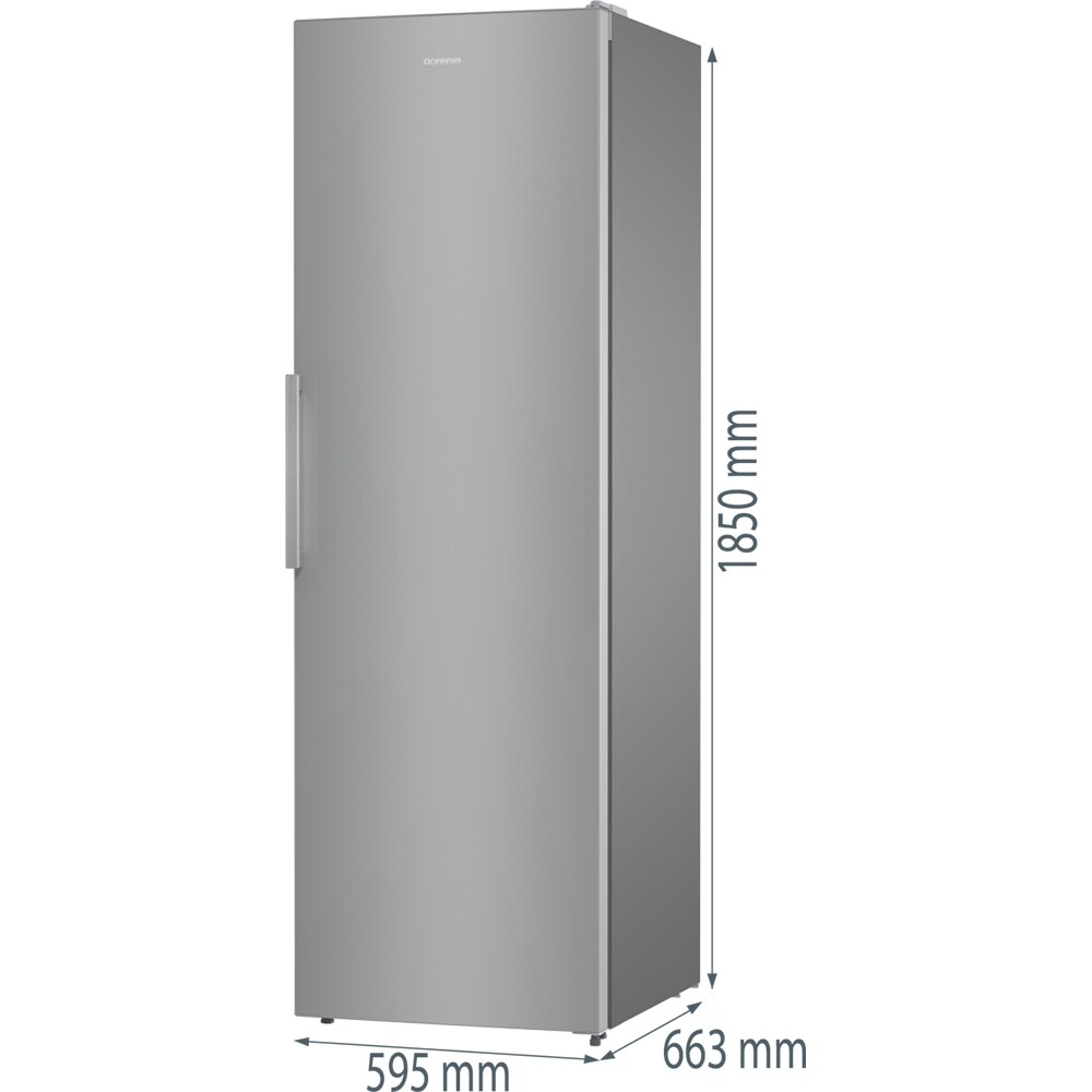 Frigider cu o usa GORENJE R619EES5, 398 l, H 185 cm, Clasa E, argintiu