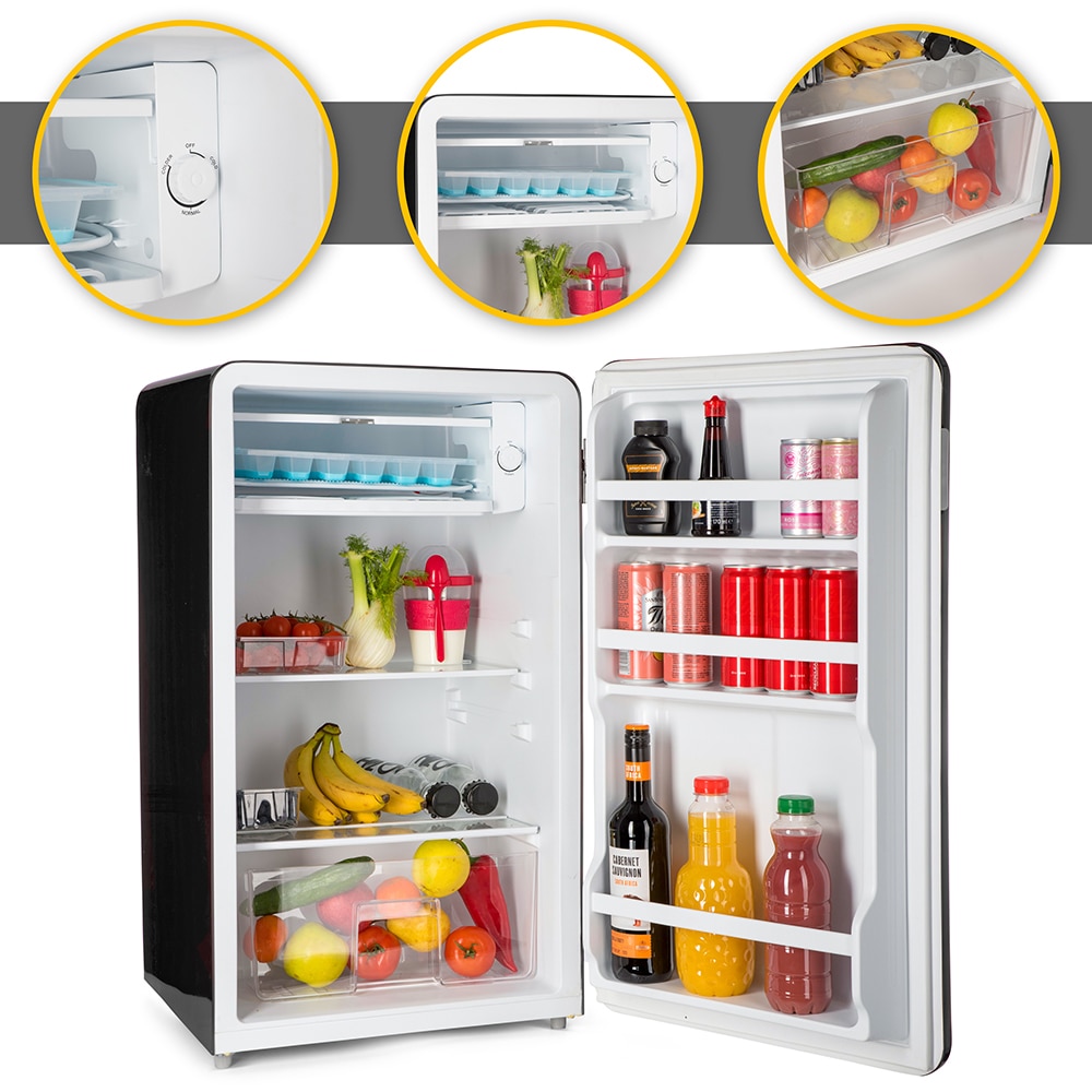 Frigider cu o usa VORTEX VD9SBK01M, 93 l, H 83.5 cm, Clasa E, negru