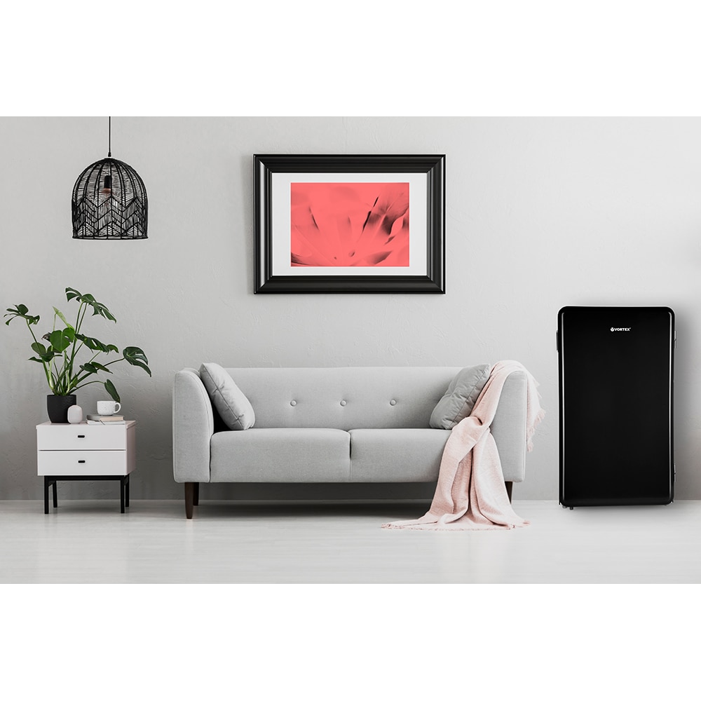 Frigider cu o usa VORTEX VD9SBK01M, 93 l, H 83.5 cm, Clasa E, negru