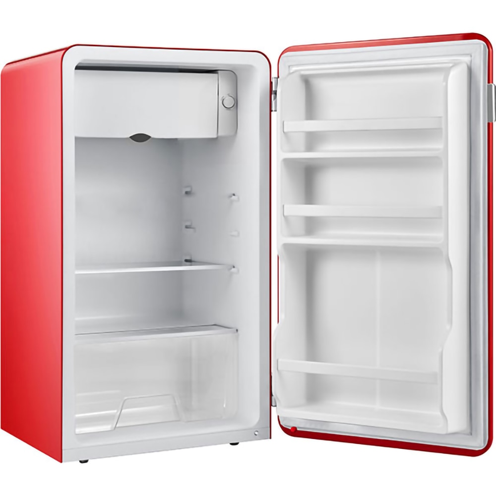 Frigider cu o usa VORTEX VD9SRD01M, 93 l, H 83.5 cm, Clasa E, rosu