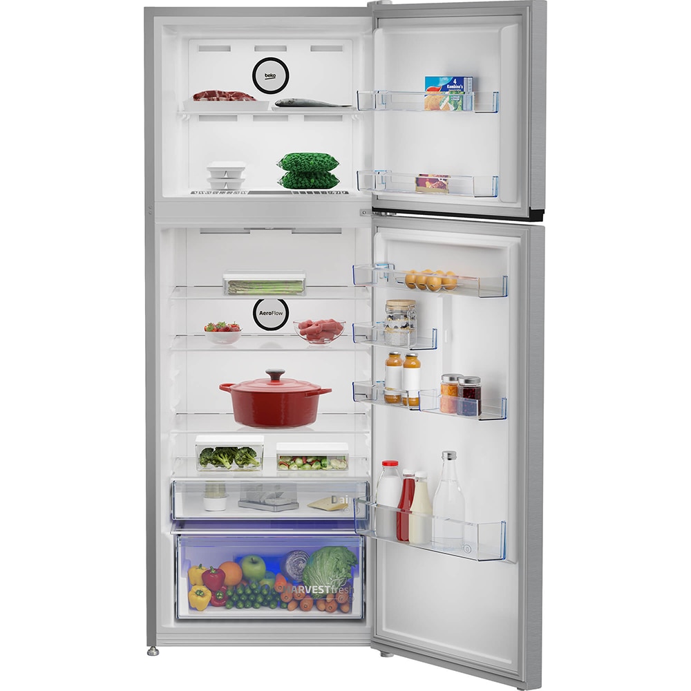 Frigider cu doua usi BEKO B3RDNE504HXB, No Frost, 477 l, H 186.5 cm, Clasa E, argintiu