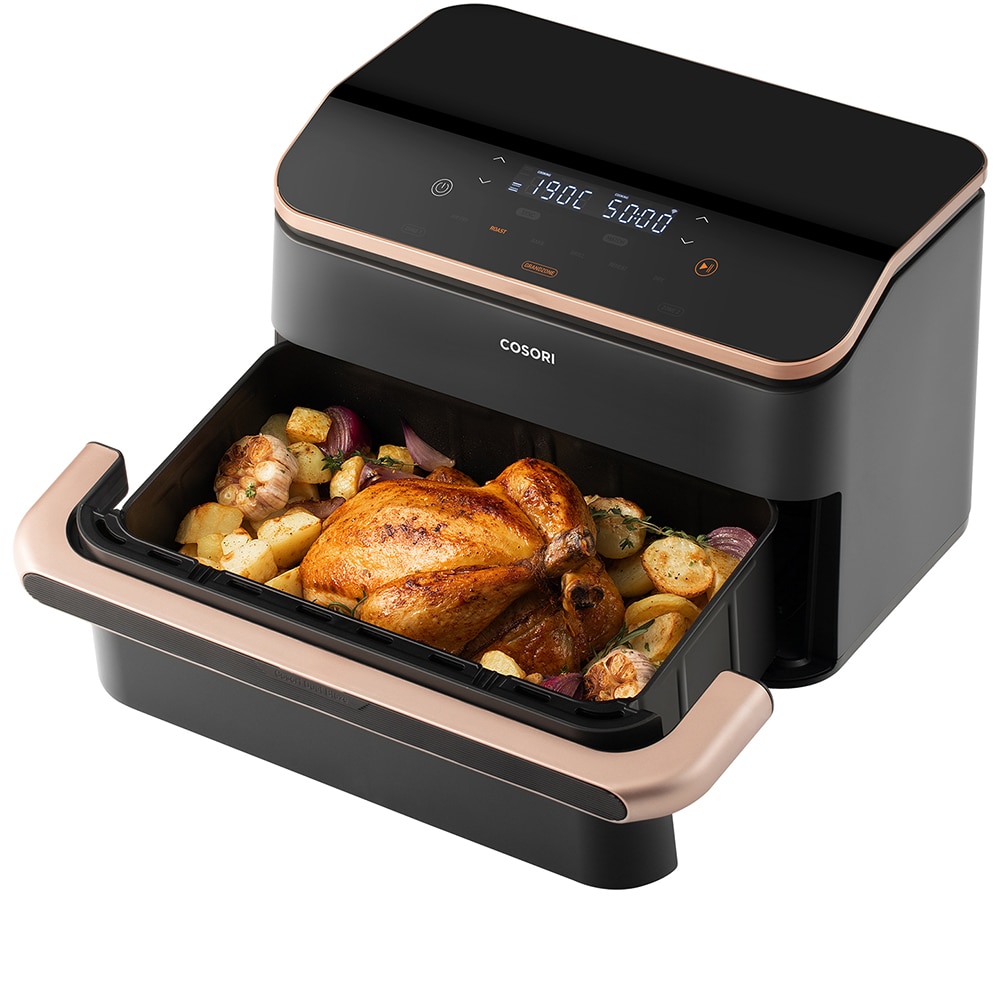 Friteuza cu aer cald dubla COSORI CAFTF101SAEUR, 10l, 2800W, negru-auriu