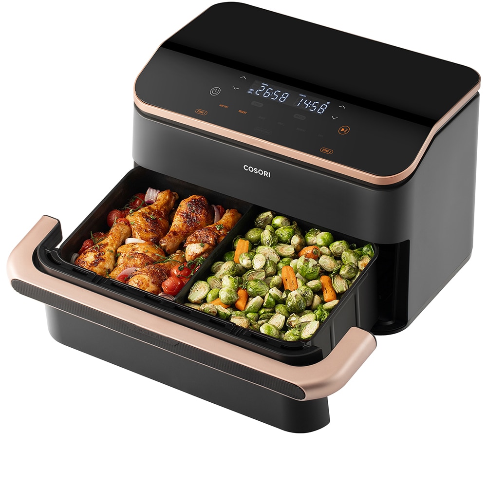 Friteuza cu aer cald dubla COSORI CAFTF101SAEUR, 10l, 2800W, negru-auriu