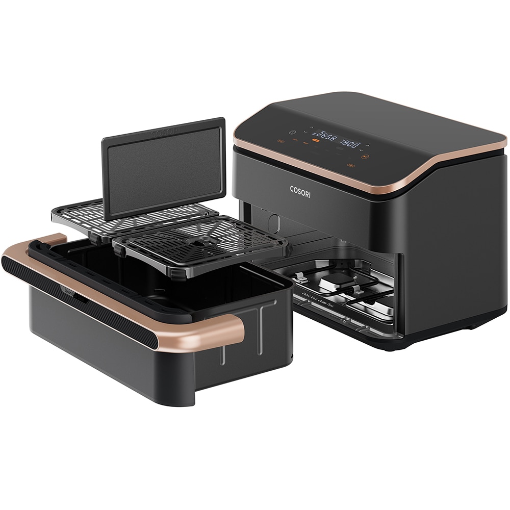 Friteuza cu aer cald dubla COSORI CAFTF101SAEUR, 10l, 2800W, negru-auriu