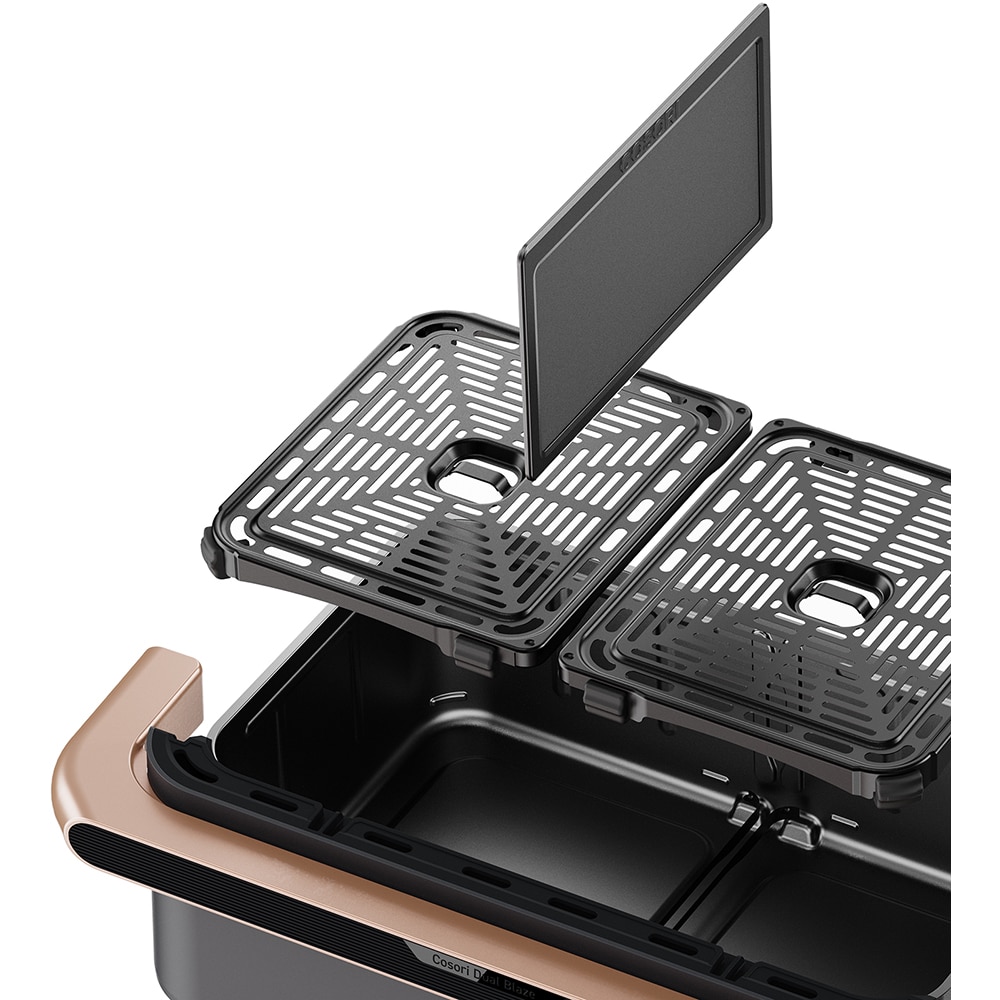 Friteuza cu aer cald dubla COSORI CAFTF101SAEUR, 10l, 2800W, negru-auriu