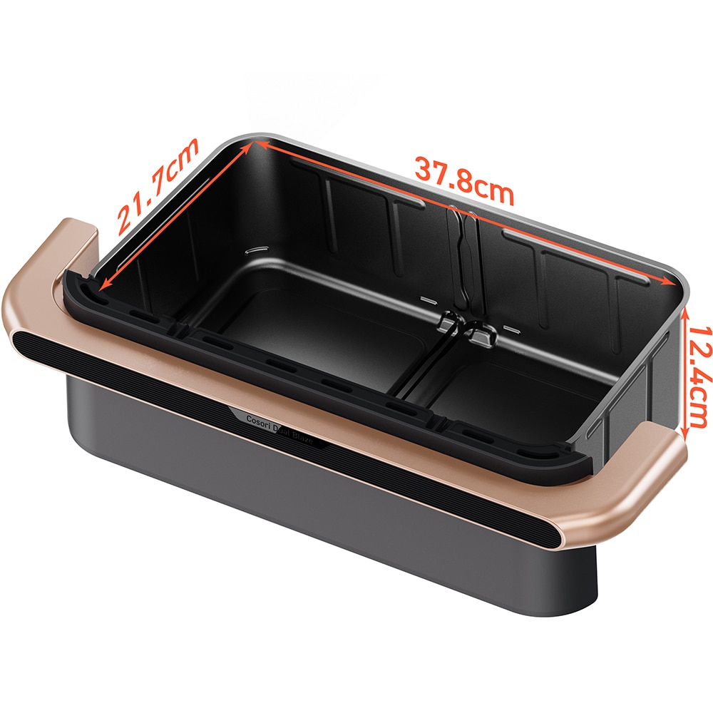 Friteuza cu aer cald dubla COSORI CAFTF101SAEUR, 10l, 2800W, negru-auriu