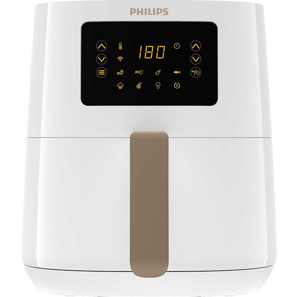 Friteuza cu aer cald PHILIPS Airfryer 5000 HD9255/30, 0.8kg, 4.1l, 1400W, alb-auriu