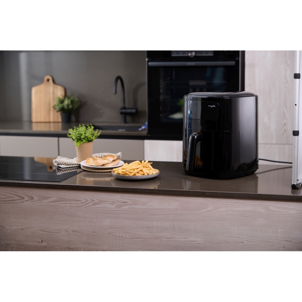 Friteuza cu aer cald MYRIA MY4467, 6,5l, 1700W, negru
