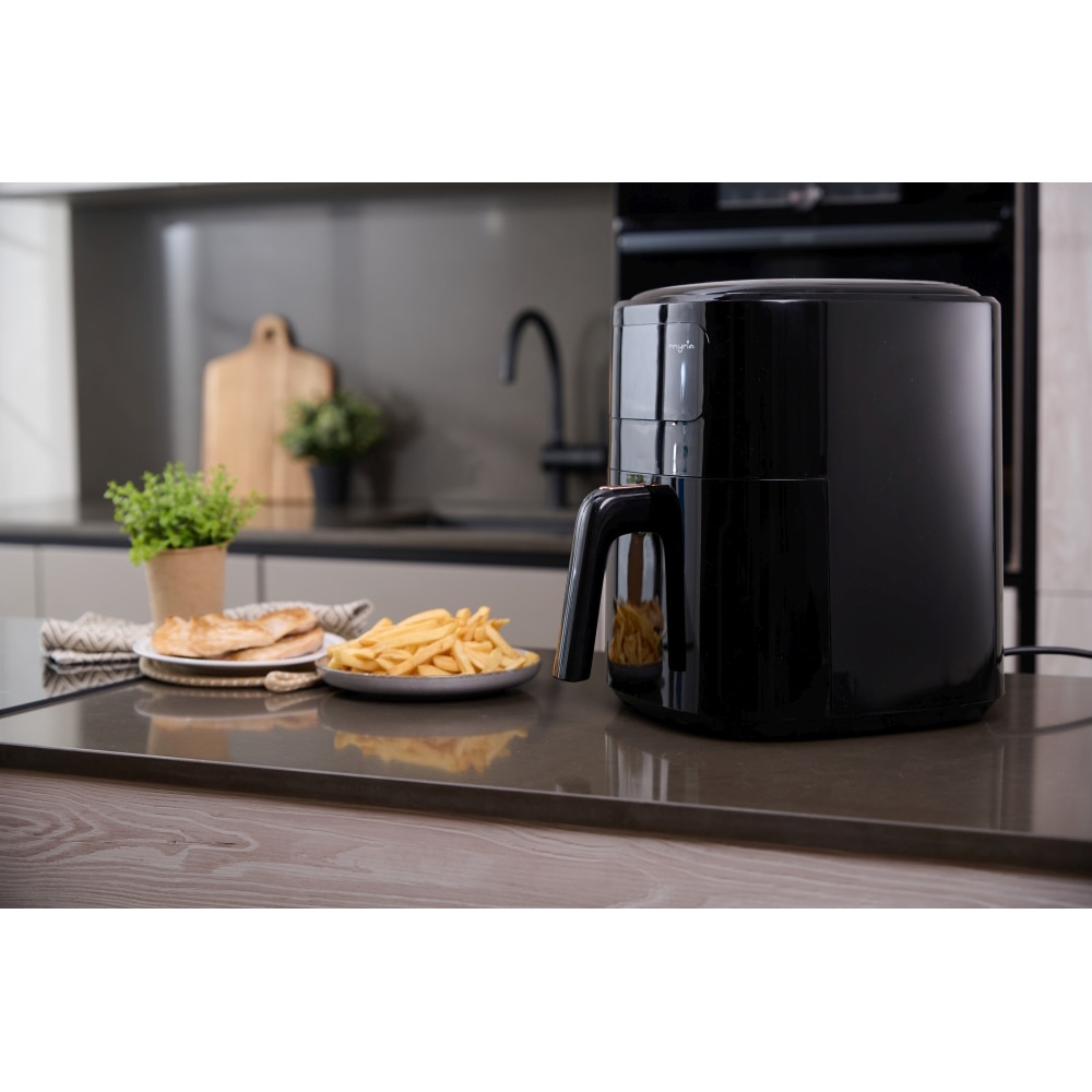 Friteuza cu aer cald MYRIA MY4467, 6,5l, 1700W, negru