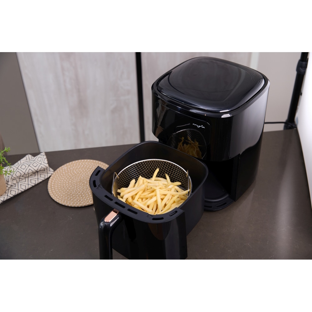 Friteuza cu aer cald MYRIA MY4467, 6,5l, 1700W, negru
