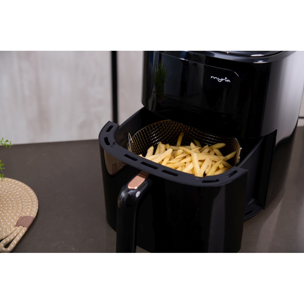 Friteuza cu aer cald MYRIA MY4467, 6,5l, 1700W, negru