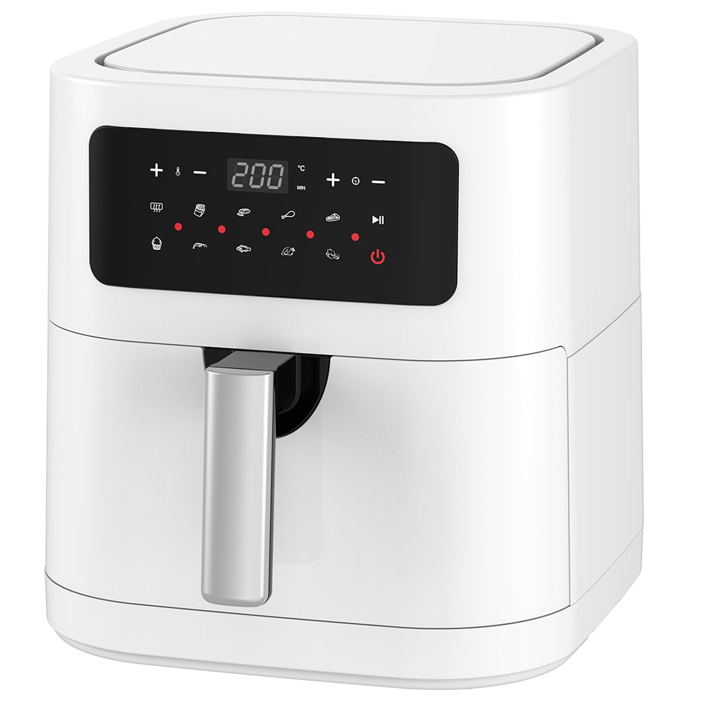 Friteuza cu aer cald MYRIA MY4493WH, 6.7l, 1800W, alb-negru