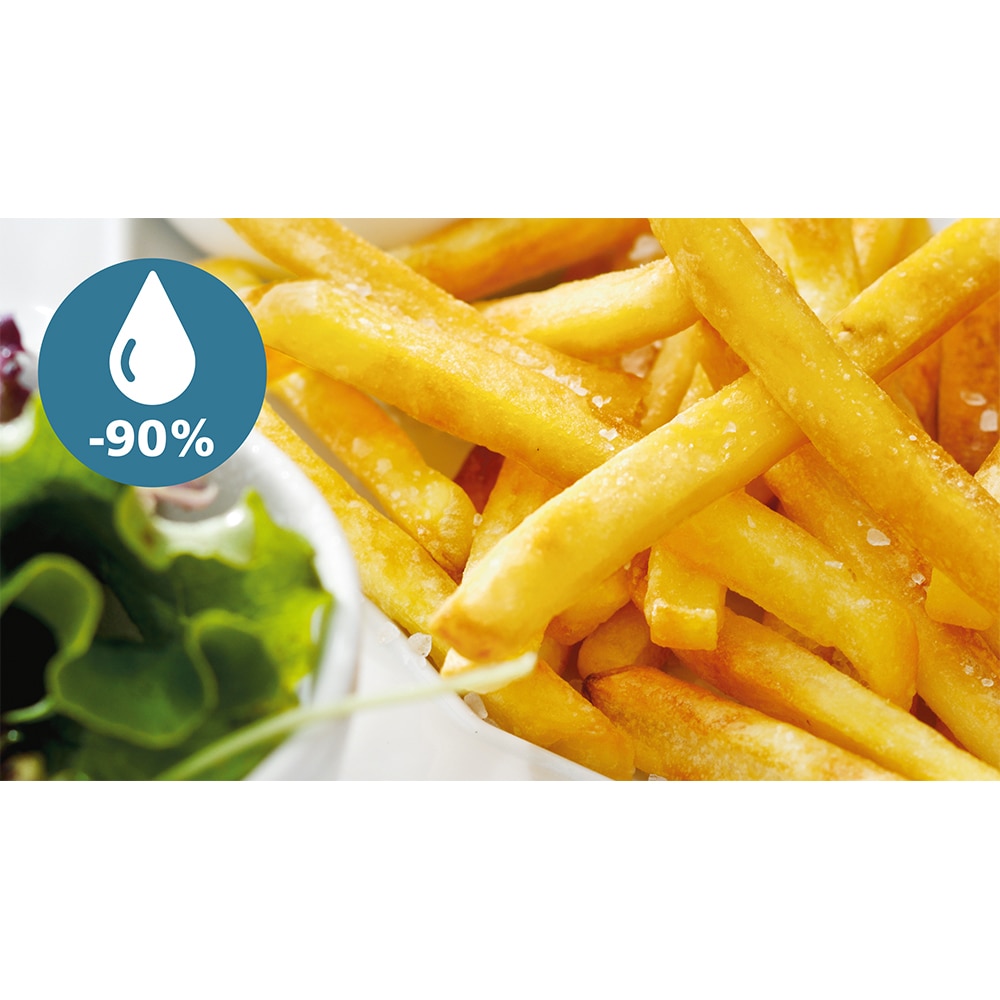 Friteuza cu aer cald dubla PHILIPS Seria 3000 NA352/00, 3kg, 9l, 2750W, negru-auriu