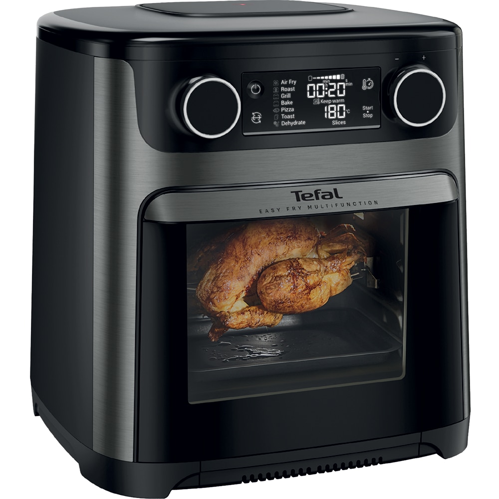 Friteuza cu aer cald TEFAL Easy Multifunction Fry FW5558E0, 15l, 1800W, negru