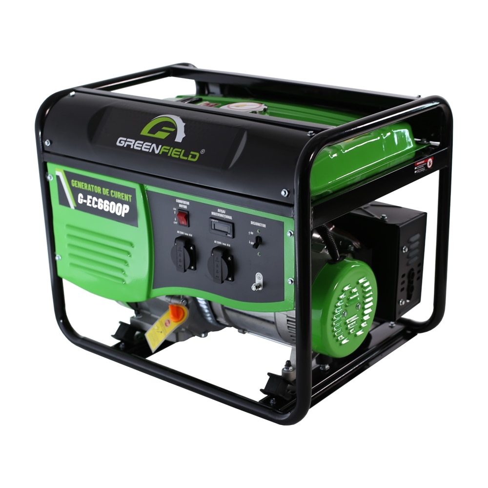 Generator electric GREENFIELD G-EC6600P, 5500W, 4 timpi, benzina, autonomie 8.92h