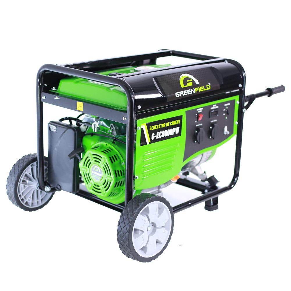 Generator electric GREENFIELD G-EC6600PW, 5500W, 4 timpi, benzina, autonomie 8.92h
