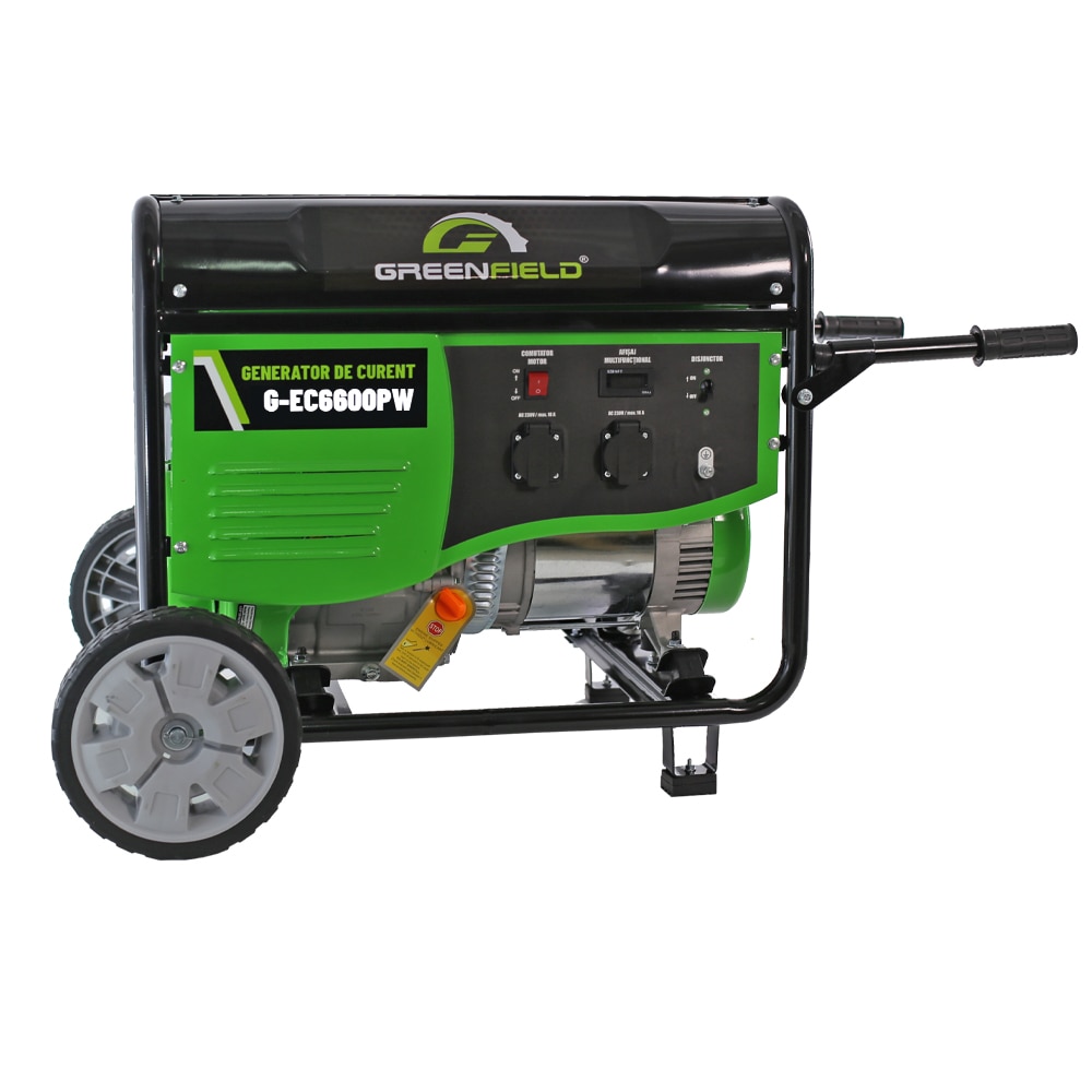 Generator electric GREENFIELD G-EC6600PW, 5500W, 4 timpi, benzina, autonomie 8.92h